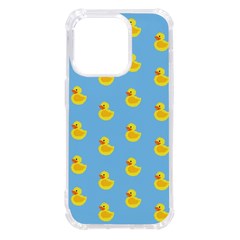 Rubber Duck Pattern Iphone 14 Pro Tpu Uv Print Case by Valentinaart