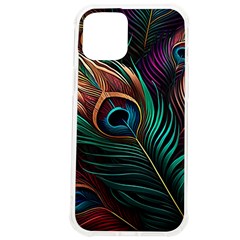 Peacock Feathers Nature Feather Pattern Iphone 12 Pro Max Tpu Uv Print Case by pakminggu