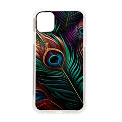 Peacock Feathers Nature Feather Pattern Iphone 11 Tpu Uv Print Case by pakminggu