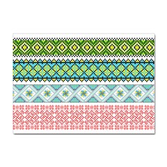 Ukraine Ornament Pattern Symbolism Geometric Sticker A4 (10 Pack) by pakminggu