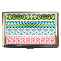 Ukraine Ornament Pattern Symbolism Geometric Cigarette Money Case by pakminggu