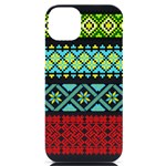 Ukraine Ornament Pattern Symbolism Geometric iPhone 14 Plus Black UV Print Case Front