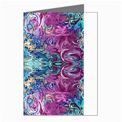 Orchids Pour  Greeting Cards (pkg Of 8) by kaleidomarblingart