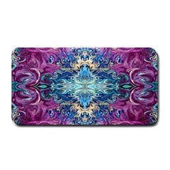 Orchids Pour  Medium Bar Mat by kaleidomarblingart