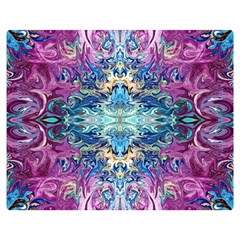 Orchids Pour  Two Sides Premium Plush Fleece Blanket (medium) by kaleidomarblingart