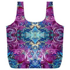 Orchids Pour  Full Print Recycle Bag (xxl) by kaleidomarblingart