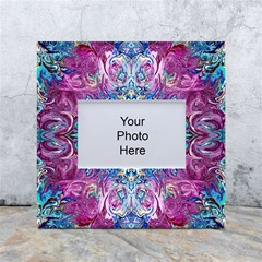 Orchids Pour  White Box Photo Frame 4  X 6  by kaleidomarblingart