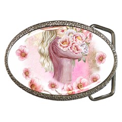 Women With Flowers Belt Buckles by fashiontrends