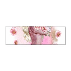 Women With Flowers Sticker (bumper) by fashiontrends