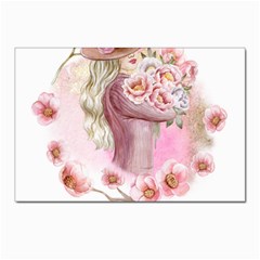 Women With Flowers Postcard 4 x 6  (pkg Of 10) by fashiontrends