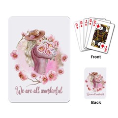 Women With Flowers Playing Cards Single Design (rectangle) by fashiontrends