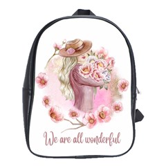 Women With Flowers School Bag (large) by fashiontrends