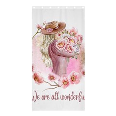 Women With Flowers Shower Curtain 36  X 72  (stall)  by fashiontrends