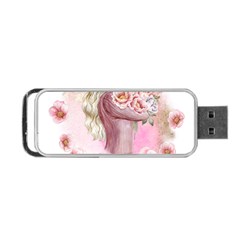 Women With Flowers Portable Usb Flash (one Side) by fashiontrends