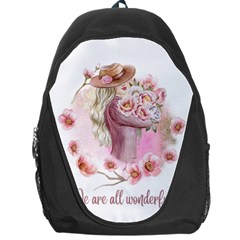 Women With Flowers Backpack Bag by fashiontrends