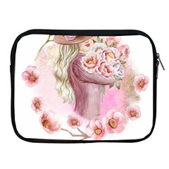 Women With Flowers Apple Ipad 2/3/4 Zipper Cases by fashiontrends