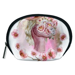 Women With Flowers Accessory Pouch (medium) by fashiontrends