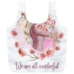 Women with flowers Full Print Recycle Bag (XXL) Front