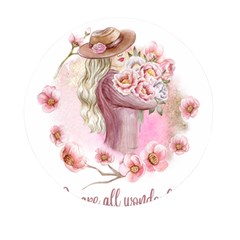 Women With Flowers Mini Round Pill Box (pack Of 3) by fashiontrends