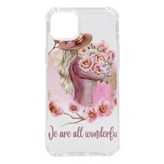 Women With Flowers Iphone 14 Plus Tpu Uv Print Case by fashiontrends