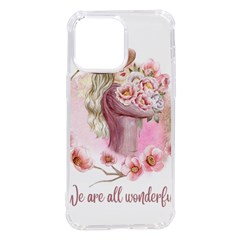 Women With Flowers Iphone 14 Pro Max Tpu Uv Print Case by fashiontrends