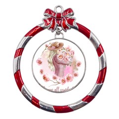 20230719 215116 0000 Metal Red Ribbon Round Ornament