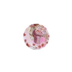 Women With Flower 1  Mini Buttons by fashiontrends