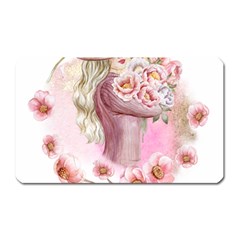 Women With Flower Magnet (rectangular) by fashiontrends