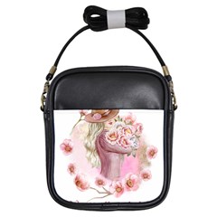 Women With Flower Girls Sling Bag by fashiontrends