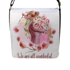 Women With Flower Flap Closure Messenger Bag (l) by fashiontrends