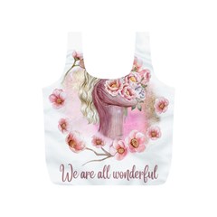 Women With Flower Full Print Recycle Bag (s)