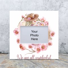 Women With Flower White Box Photo Frame 4  X 6  by fashiontrends