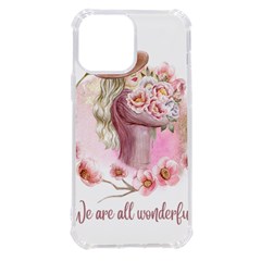 Women With Flower Iphone 13 Pro Max Tpu Uv Print Case by fashiontrends