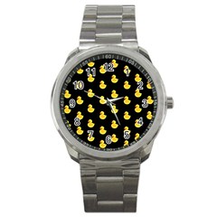 Rubber Duck Sport Metal Watch by Valentinaart