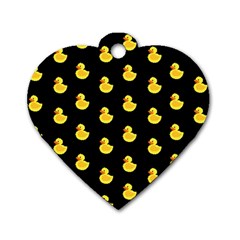 Rubber duck Dog Tag Heart (Two Sides)