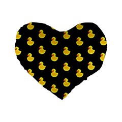 Rubber duck Standard 16  Premium Heart Shape Cushions