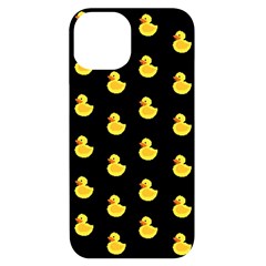 Rubber Duck Iphone 14 Black Uv Print Case by Valentinaart