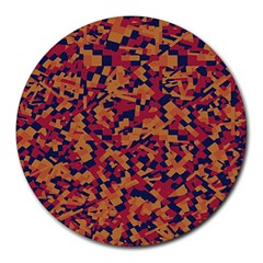 Kaleidoscope Dreams  Round Mousepad by dflcprintsclothing