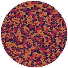 Kaleidoscope Dreams  Wooden Puzzle Round by dflcprintsclothing