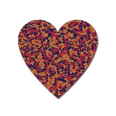 Kaleidoscope Dreams  Heart Magnet by dflcprintsclothing