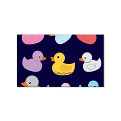 Duck Pattern Sticker Rectangular (100 Pack)