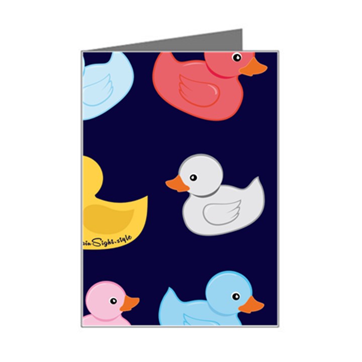 Duck Pattern Mini Greeting Card