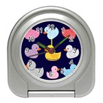 Duck Pattern Travel Alarm Clock Front