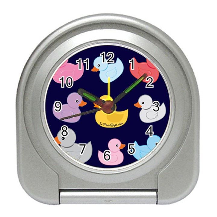 Duck Pattern Travel Alarm Clock