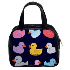 Duck Pattern Classic Handbag (two Sides)