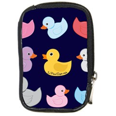 Duck Pattern Compact Camera Leather Case by NerdySparkleGoth