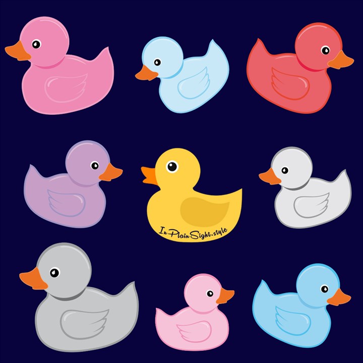 Duck Pattern Play Mat (Rectangle)