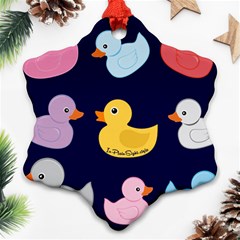 Duck Pattern Ornament (snowflake)