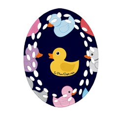 Duck Pattern Ornament (oval Filigree)