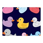 Duck Pattern Two Sides Premium Plush Fleece Blanket (Mini) 35 x27  Blanket Front